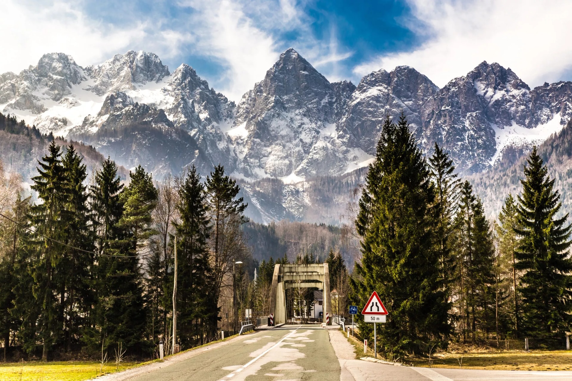 Spik Mountain North Face From Martuljek-Slovenia