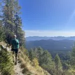 hiking towards blejska koča