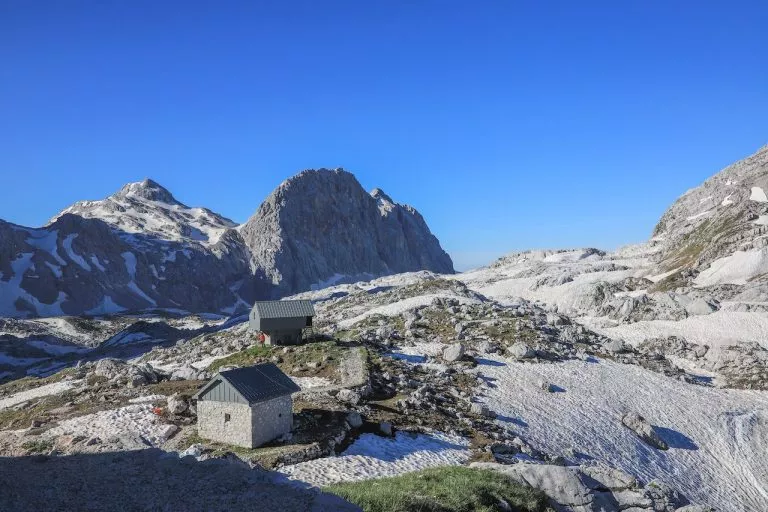 In winter there is a cosy bivouac giving us shelter