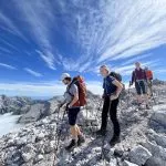 kanjavec is a fantastic climb with one of the best views of the julian alps