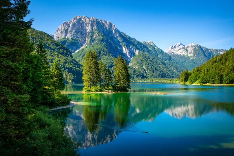 Lago del Predil in Italy, Europe