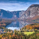 Mountain Lake in Autumn - Lake Bohinj