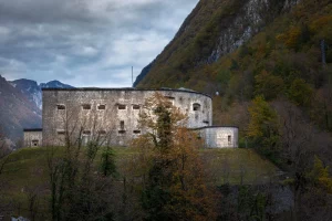 Medieval Fortress Kluze in Slovenian Julian Alps