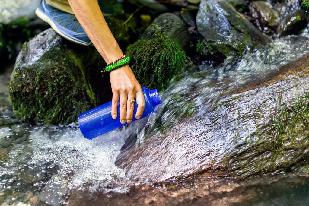 Most waters in the park are drinkable