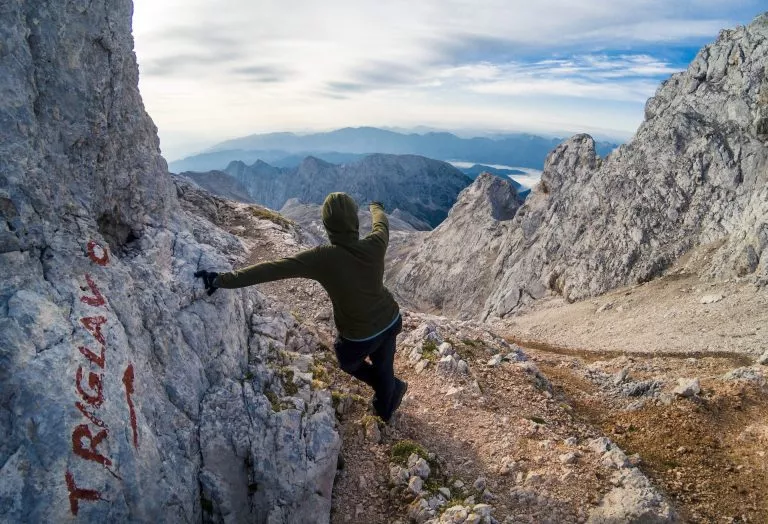 On the way to Triglav summit