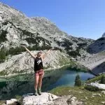 the kidney lake has a super nice break spot for a snack