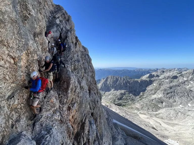 the last technical part before touchdown on the western triglav plateau