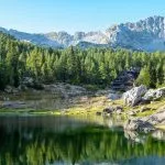 The mountain hut at Triglav lakes