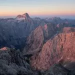 The view of Triglav from Škrlatica