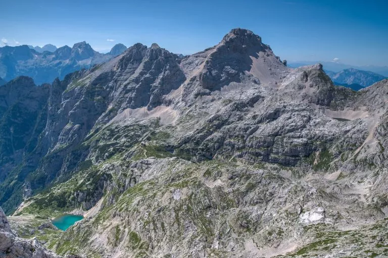 Tiny Pogacnik Lodge with Upper and Lower Krisko Lake
