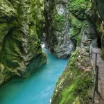 Tolmin gorge in Triglav National Park, Slovenia