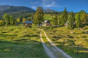 Uskovnica, a small shepherds' village on Pokljuka plateau