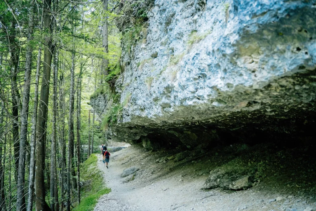 The famous 'galleries' in Vrata valley